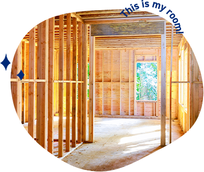 This is my room! This is my kichen!